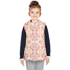 Abstract Pattern Geometric Backgrounds   Kids  Hooded Puffer Vest by Eskimos