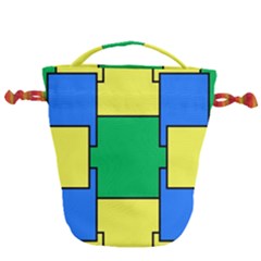 Abstract Pattern Geometric Backgrounds   Drawstring Bucket Bag by Eskimos