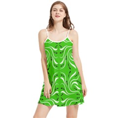 Floral Folk Damask Pattern  Summer Frill Dress by Eskimos