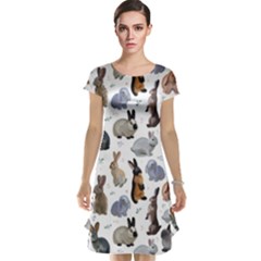 Funny Bunny Cap Sleeve Nightdress by SychEva