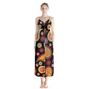 Paisley Pattern Design Button Up Chiffon Maxi Dress View1
