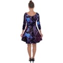 Boho Cthulu Quarter Sleeve Skater Dress View2