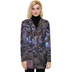 Boho Cthulu Button Up Hooded Coat  by MRNStudios