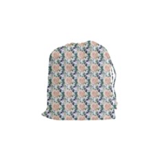 Flowers Pattern Drawstring Pouch (small) by Sparkle