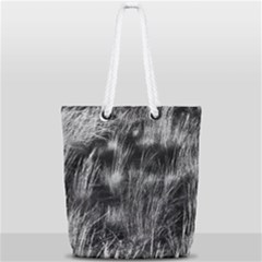 Field Of Light Abstract 1 Full Print Rope Handle Tote (small) by DimitriosArt