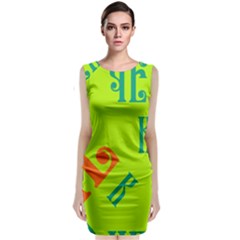 Abstract Pattern Geometric Backgrounds   Sleeveless Velvet Midi Dress by Eskimos