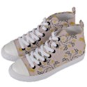 Abstract pattern geometric backgrounds   Women s Mid-Top Canvas Sneakers View2