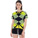 Abstract pattern geometric backgrounds   Open Back Sport Tee View1