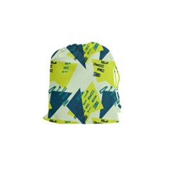 Abstract Pattern Geometric Backgrounds   Drawstring Pouch (small) by Eskimos