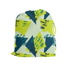Abstract Pattern Geometric Backgrounds   Drawstring Pouch (xl) by Eskimos