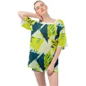 Abstract pattern geometric backgrounds   Oversized Chiffon Top View1