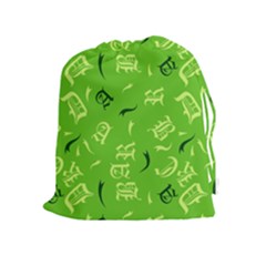 Abstract Pattern Geometric Backgrounds   Drawstring Pouch (xl) by Eskimos