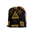 Abstract pattern geometric backgrounds   Drawstring Pouch (Large) View1