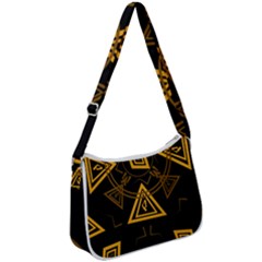 Abstract Pattern Geometric Backgrounds   Zip Up Shoulder Bag by Eskimos