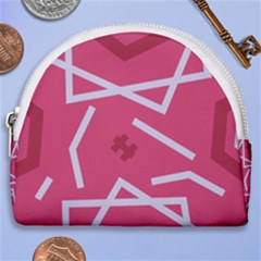 Abstract Pattern Geometric Backgrounds   Horseshoe Style Canvas Pouch by Eskimos