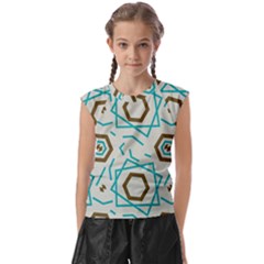 Abstract Pattern Geometric Backgrounds   Kids  Raglan Cap Sleeve Tee by Eskimos