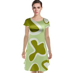 Abstract Pattern Geometric Backgrounds   Cap Sleeve Nightdress by Eskimos