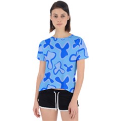 Abstract Pattern Geometric Backgrounds   Open Back Sport Tee by Eskimos
