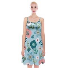 Flower Spaghetti Strap Velvet Dress by zappwaits