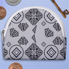 Abstract Pattern Geometric Backgrounds   Horseshoe Style Canvas Pouch by Eskimos