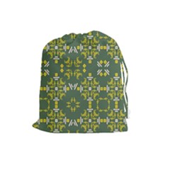 Abstract Pattern Geometric Backgrounds   Drawstring Pouch (large) by Eskimos