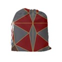 Abstract pattern geometric backgrounds   Drawstring Pouch (XL) View2