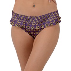 Olimedpurp Frill Bikini Bottom by violetheavensky