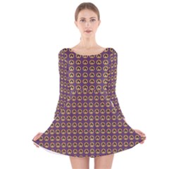 Olimedpurp Long Sleeve Velvet Skater Dress by violetheavensky