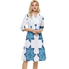Abstract Pattern Geometric Backgrounds   Classy Knee Length Dress by Eskimos