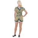 Abstract pattern geometric backgrounds   Short Sleeve Asymmetric Mini Dress View2