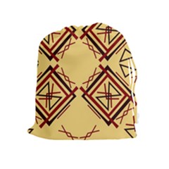 Abstract Pattern Geometric Backgrounds   Drawstring Pouch (xl) by Eskimos