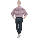 Fern Pattern 2 Pink Mock Neck Tee View2