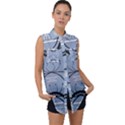 Abstract pattern geometric backgrounds   Sleeveless Chiffon Button Shirt View1