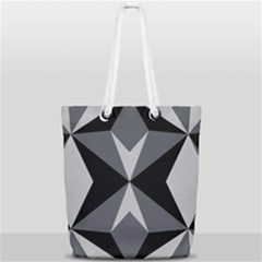 Abstract Pattern Geometric Backgrounds   Full Print Rope Handle Tote (small) by Eskimos