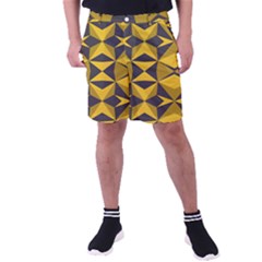 Abstract Pattern Geometric Backgrounds   Men s Pocket Shorts by Eskimos