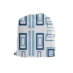 Abstract Pattern Geometric Backgrounds   Drawstring Pouch (large) by Eskimos
