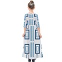 Abstract pattern geometric backgrounds   Kids  Quarter Sleeve Maxi Dress View2