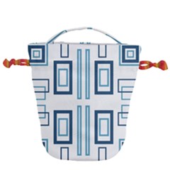 Abstract Pattern Geometric Backgrounds   Drawstring Bucket Bag by Eskimos