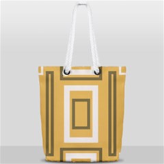 Abstract Pattern Geometric Backgrounds   Full Print Rope Handle Tote (small) by Eskimos