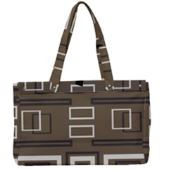 Abstract Pattern Geometric Backgrounds   Canvas Work Bag by Eskimos