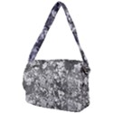 Black And White Debris Texture Print Courier Bag View2