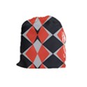 Abstract pattern geometric backgrounds   Drawstring Pouch (Large) View1