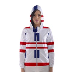 Abstract Pattern Geometric Backgrounds   Women s Hooded Windbreaker by Eskimos