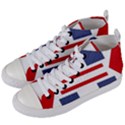 Abstract pattern geometric backgrounds   Women s Mid-Top Canvas Sneakers View2