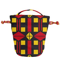 Abstract Pattern Geometric Backgrounds   Drawstring Bucket Bag by Eskimos