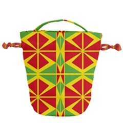 Abstract Pattern Geometric Backgrounds   Drawstring Bucket Bag by Eskimos