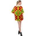 Abstract pattern geometric backgrounds   Oversized Chiffon Top View2