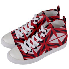 Abstract Pattern Geometric Backgrounds   Women s Mid-top Canvas Sneakers by Eskimos