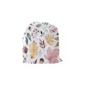 Flowers Pattern Drawstring Pouch (Small) View2