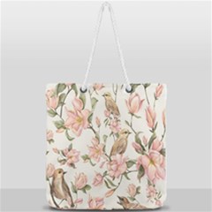 Floral Full Print Rope Handle Tote (large) by Sparkle